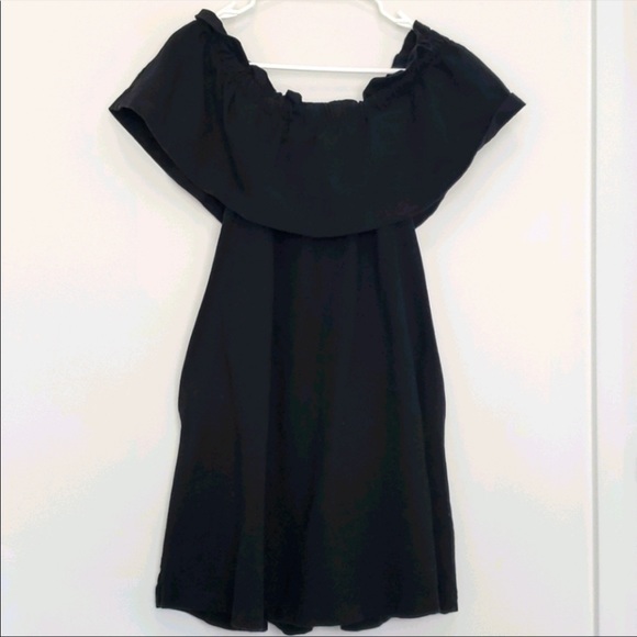H&M - Flounce Off The Shoulder Mini Dress - Picture 1 of 5